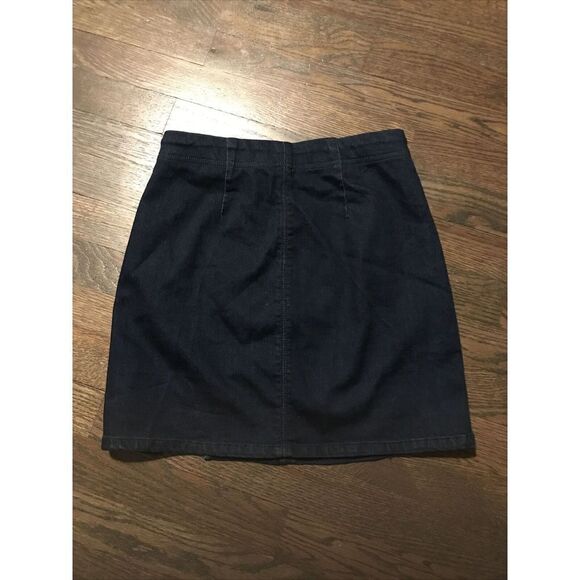 Free People Femme Fatale Denim Mini Skirt Pull On Stretch Waist Size XS Blue - Picture 3 of 5